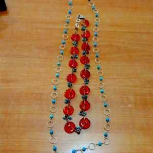 Turquoise and Tourmaline Necklaces